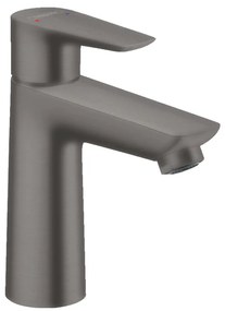 Hansgrohe Talis E, umývadlová batéria 110 s odtokovou súpravou s ťahadlom, kefovaná čierna chrómová, HAN-71710340