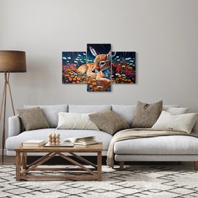 Obraz - Maľované srne (90x60 cm)