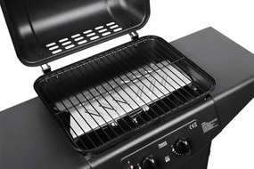Teesa TSA0080 Plynový gril 2000, 2 horáky, 5 kW, čierny
