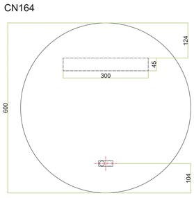 Mereo Mereo, Zrkadlo okrúhle, LED osvetlenie, MER-CN164