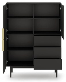 Vysoká komoda Viva 104 cm černá