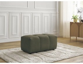 Khaki podnožka z textílie buklé Roxelane – Bobochic Paris