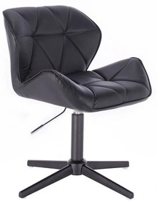 LuxuryForm DESIGN Stolička MILANO na čiernom kríži - čierna
