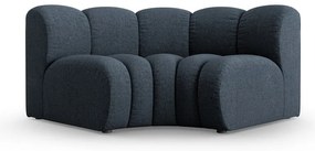 Modrý ženilkový modul pohovky (variabilný roh) Lupine – Micadoni