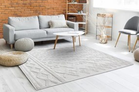 Koberec SANTO šnúrkový SIZAL 58389 romby, geometrický, zygzak beż