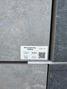 Dlažba Stone Light Grey 60x60x2