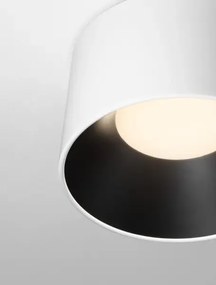 LED bielo-čierne dizajnové stropné svietidlo Atil-35