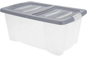 Úložný box s kolieskami 60 x 40 x  27 cm, sivá