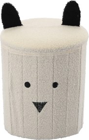 CH Taburetka s úložným priestorom Teddy - biela