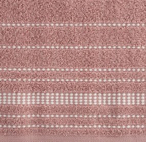 Sada bavlnených uterákov – 2 kusy (30x50 cm a 50x90 cm) svetloružová