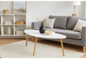 Noela Odkladací stolík SCANDIA 120 biely