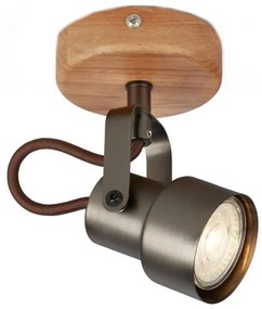 Brilo - LED bodové svietidlo TAHUN 1xGU10/5W/230V hnedé