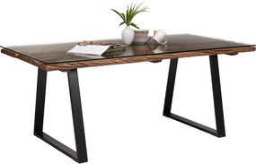 XXXLutz JEDÁLENSKÝ STÔL, prírodná farba, čierna, 190/95/76 cm Ambia Home - Stoly - 001609000201