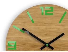 Sammer Klasické drevené hodiny ARABIC - zelená 33cm ArabikwoodGreen