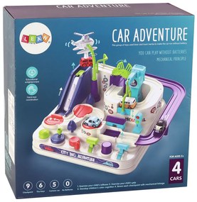 Lean Toys Farebná interaktívna autodráha