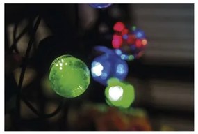 EMOS LED svetelná vonkajšia reťaz, 10x párty žiarovky, 5m, rôznofarebné