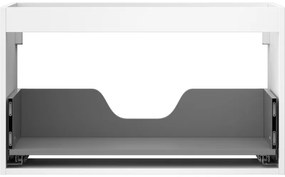 Mexen Box-A, závesná skrinka 80 cm, 1 zásuvka, biela matná, 91AX0-0800-470-1-01