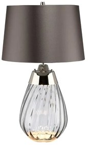 Elstead LENA-TL-S-SMOKE - LED Stolná lampa LENA 1xE27/60W/230V + 1xGU10/7W šedá