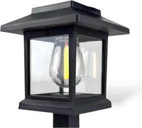 Solárna LED stĺpiková lampa - Sunlight A6109 - 38 cm - sada 2 ks