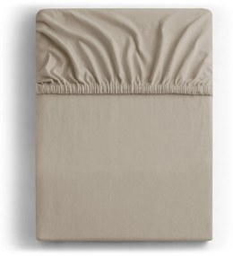 Svetlohnedá napínacia džersejová plachta 200x200 cm Amber – Restilo