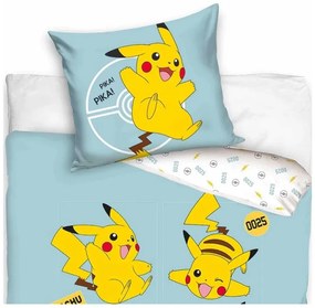 Detské obliečky Pokémon Pika Pika Pikachu 140x200/70x90 cm