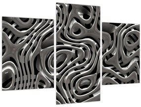 Obraz - Metalická abystrakcia (90x60 cm)