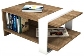 Sconto Konferenčný stolík GAYE orech/biela