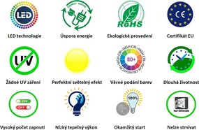 Diolamp LED Globe Filament žiarovka číra G125 12W/230V/E27/4000K/1600Lm/360°