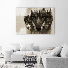 Gario Obraz na plátne Wolf abstrakt Rozmery: 60 x 40 cm