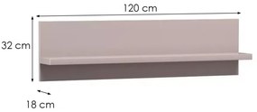 Polica LINKaSTYLE LS10 CASHMERE béžová