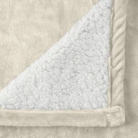 Polášek Mikroflanelová deka s barančekom - Oriešková | 100 x 150 cm