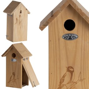 Vtáčia búdka Simple2, 30x17x14 cm, drevo, hnedá