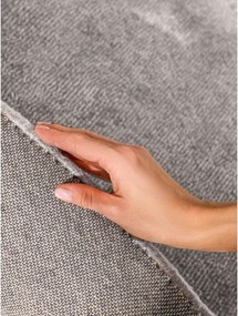 Sivý ručne tkaný okrúhly koberec s prímesou vlny ø 160 cm Kari Organic – Villeroy&amp;Boch