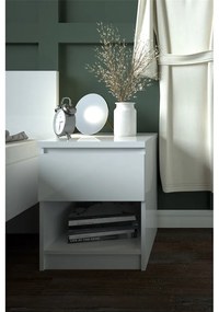 Biely nočný stolík Naia - Tvilum