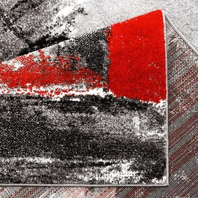 Dekorstudio Moderný koberec MODA SOFT sivo červený 1134 Rozmer koberca: 80x150cm