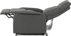 Polohovacie kreslo sivé, elektrické TV-5482 GREY2
