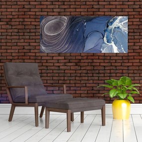 Obraz - Mramorovaný atrament (120x50 cm)