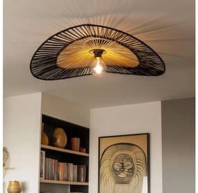 Brilagi - LED Prisadený luster CERIA BOHO 1xE27/40W/230V pr. 80 cm čierna/hnedá