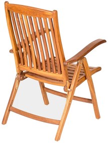DEOKORK Skladacie teakové kreslo REGINA
