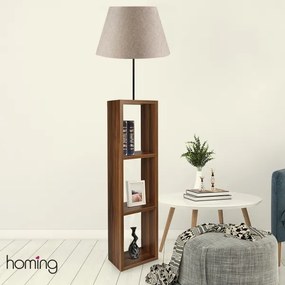 Stojacia lampa AYD 1xE27/40W/230V hnedá/šedá