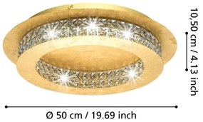 Eglo 39405 - LED Stmievateľné stropné svietidlo PRINCIPE LED/31,5W/230V