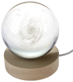 Svetelná dekorácia na USB v prírodnej farbe ø 8 cm – Dakls