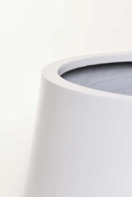 Izbový kvetináč GIRAR, sklolaminát, priemer 42 cm, biely