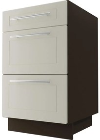 Kuchynská skrinka D3E/50 Quantum vanilla mat/lava