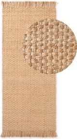 Hanse Home, Behúň Handloom 106335 Fjord Natural Gold, 80x200, béžová, chodba / predsieň