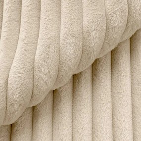 Krémová menčestrová rohová pohovka (ľavý roh/do tvaru "U") Justin – Ropez