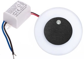 Schodiskové LED svietidlo Oti, 1x LED 0,6w, 4000k, b, pohybový senzor