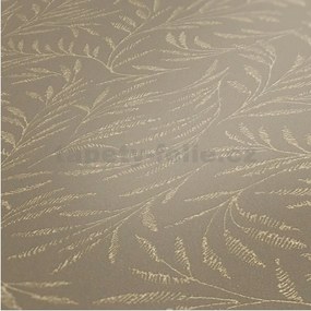 Vliesové tapety na stenu Alpha 33326-3, rozmer 10,05 m x 0,53 m, florálny vzor zlatý na hnedom podklade, A.S. CRÉATION