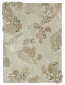 Béžový bavlnený detský hrací koberec 120x160 cm Mushroom Forest – Lorena Canals