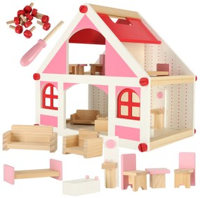 IKO Drevený domček pre bábiky Montessori – 36cm